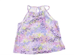 Kids ONLY purple rose/wild ditsy halterneck top